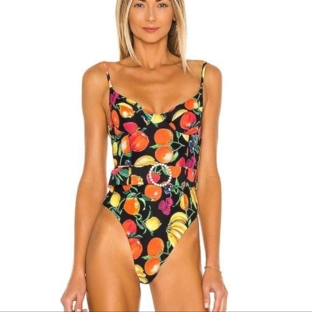 NWT WeWoreWhat Danielle Fruits One Piece Size Medium